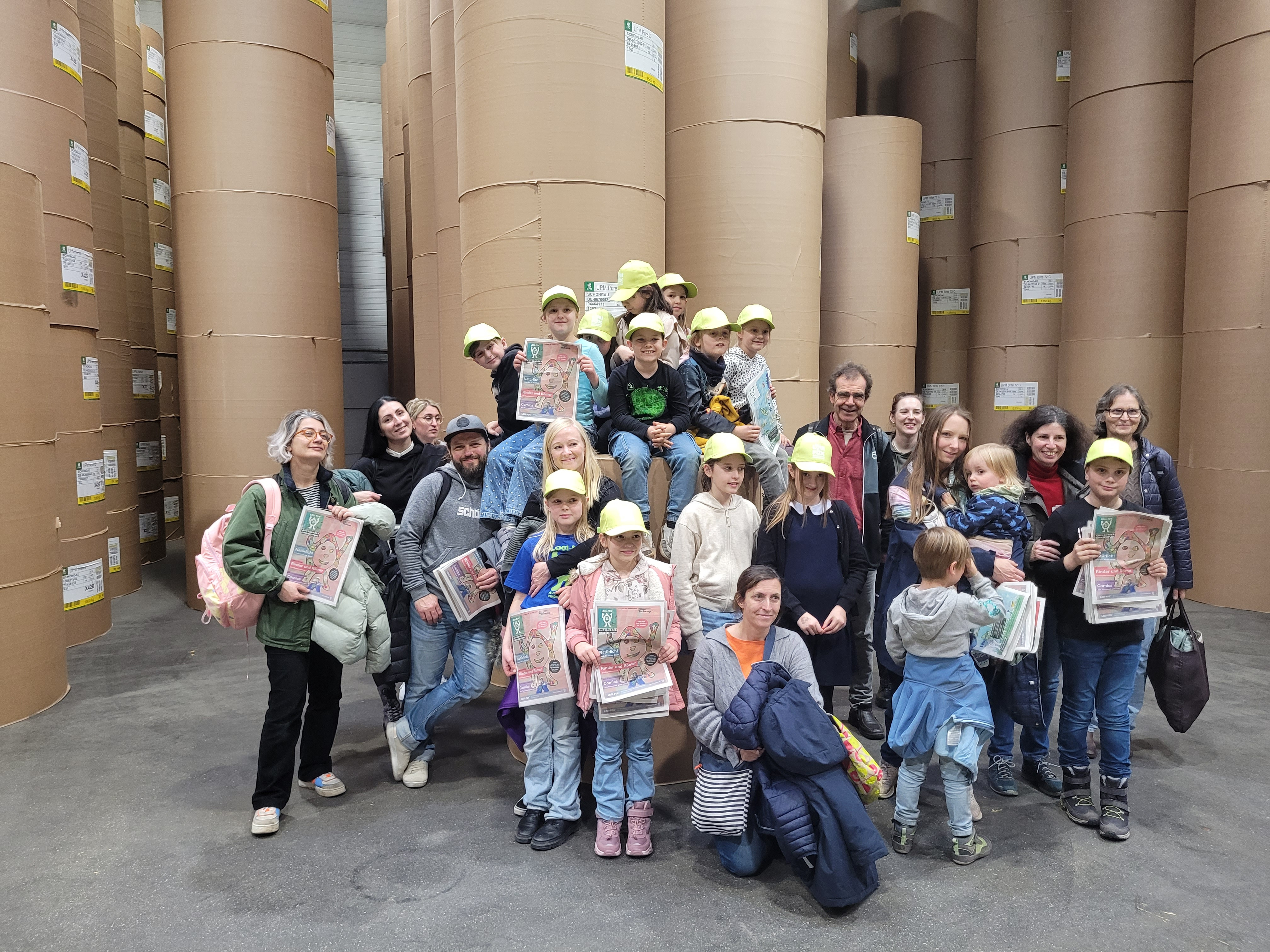Besuch der Logi-Fox-Kinderzeitung in der Druckerei