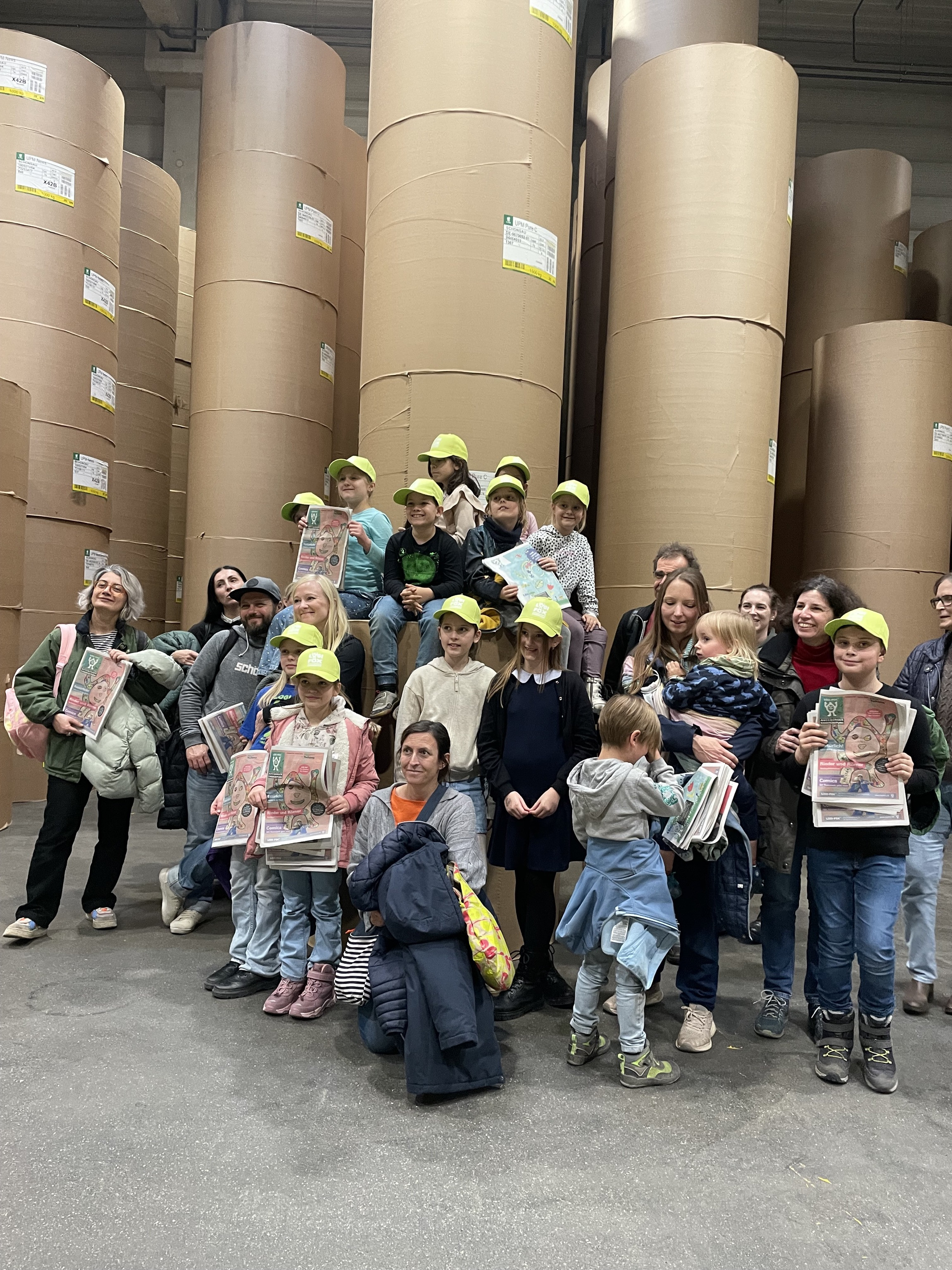 Besuch der Logi-Fox-Kinderzeitung in der Druckerei